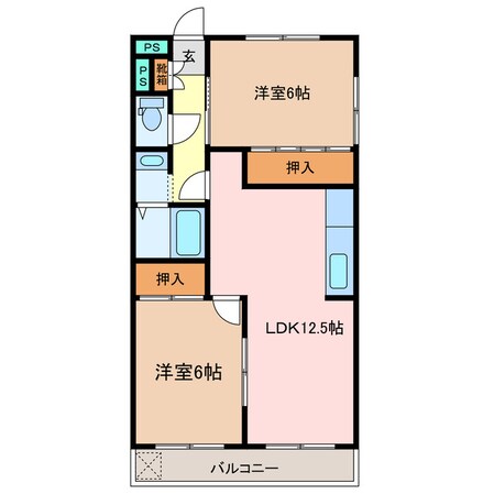 東松阪駅 徒歩27分 3階の物件間取画像